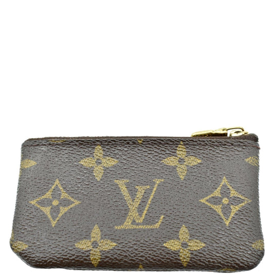 LOUIS VUITTON Key Coin Pouch Monogram Canvas Brown