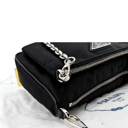 PRADA Re-Nylon Crossbody Bag Black