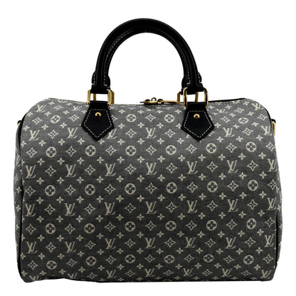 LOUIS VUITTON Speedy 30 Monogram Idylle Satchel Bag Fusain
