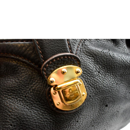 LOUIS VUITTON Mahina Leather Shoulder Bag Black