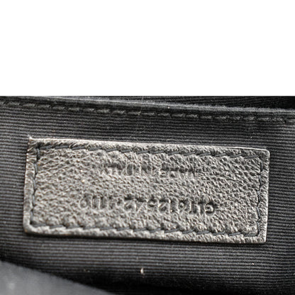 YVES SAINT LAURENT Leather Camera Crossbody Bag Black