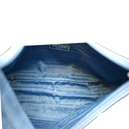 PRADA Re-Edition 2000 Nylon Hobo Bag Blue