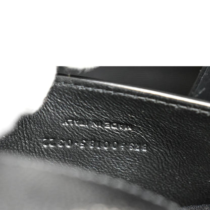 YVES SAINT LAURENT Medium Envelope Leather Chain Shoulder Bag Black