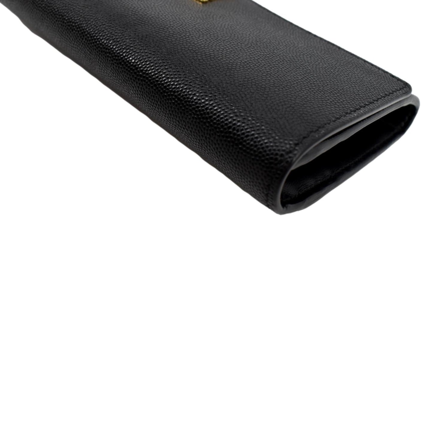 BURBERRY TB Continental Leather Wallet Black