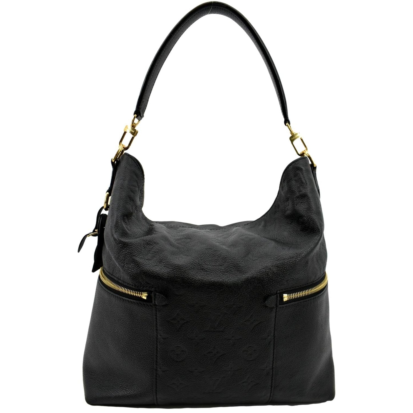 LOUIS VUITTON Melie Empreinte Leather Hobo Shoulder Bag Black