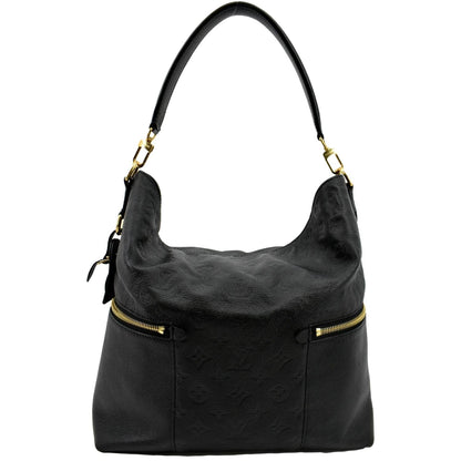 LOUIS VUITTON Melie Empreinte Leather Hobo Shoulder Bag Black