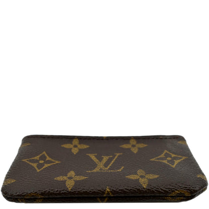 LOUIS VUITTON Key Coin Pouch Monogram Canvas Brown