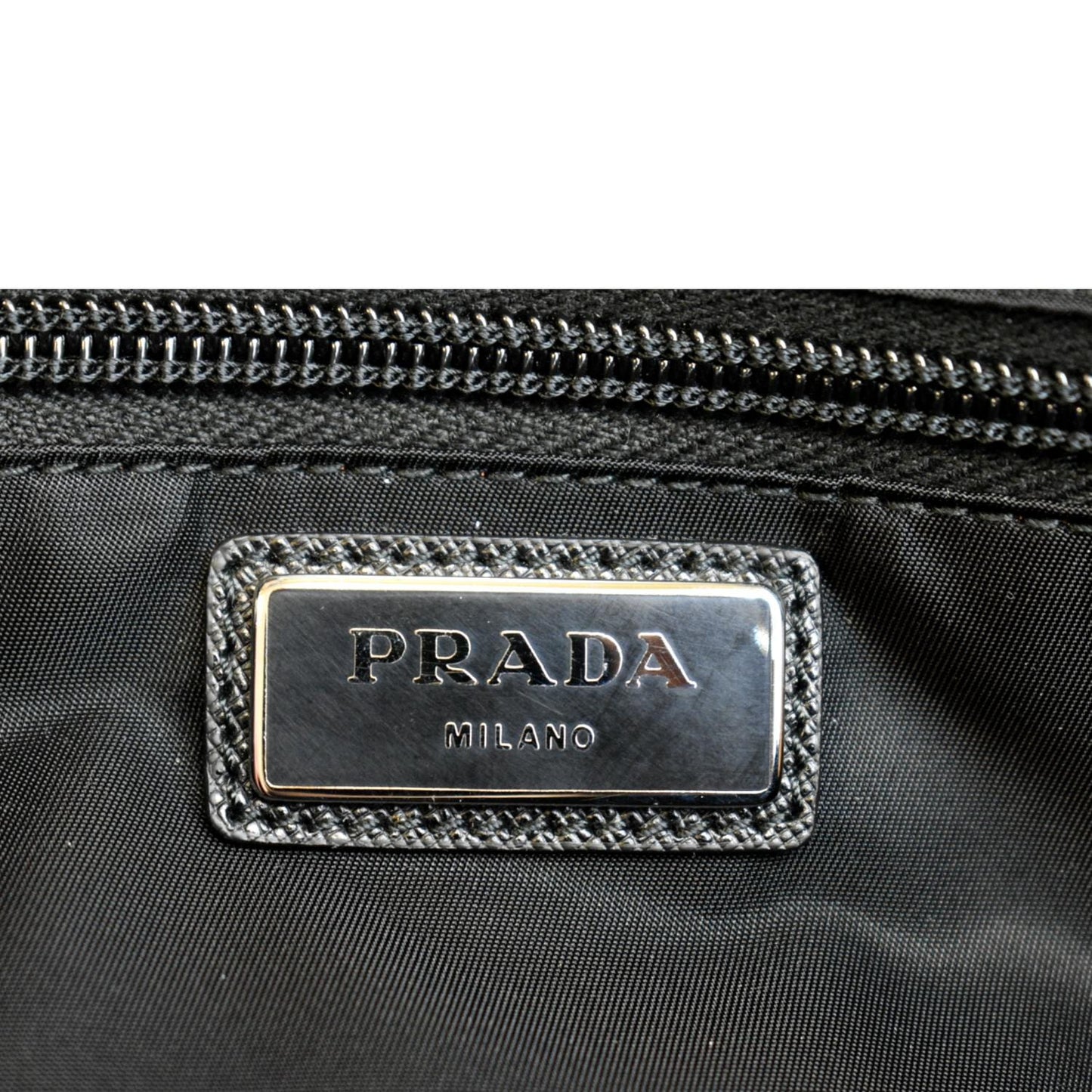 PRADA Re-Nylon Leather Belt Bag Black