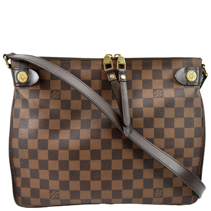 LOUIS VUITTON Duomo Damier Ebene Crossbody Bag Brown