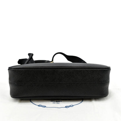 PRADA Re-Edition 2005 Saffiano Leather Shoulder Bag Black