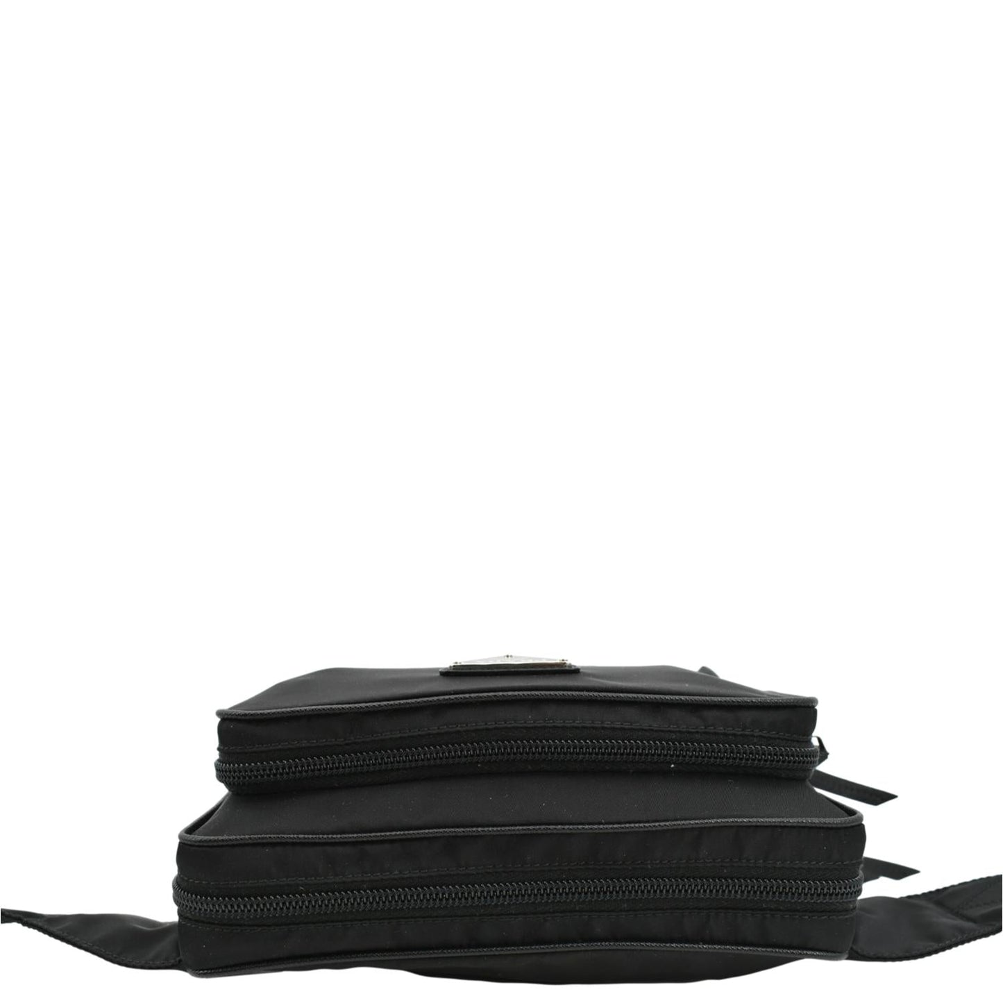 PRADA Re-Nylon Leather Belt Bag Black