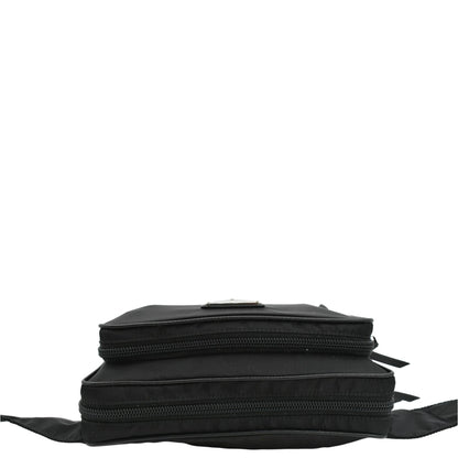PRADA Re-Nylon Leather Belt Bag Black