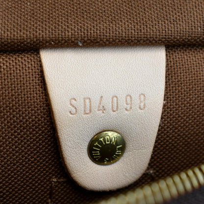 LOUIS VUITTON Roses Speedy 30 Monogram Canvas Satchel Bag Brown