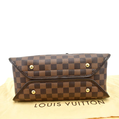 LOUIS VUITTON Duomo Damier Ebene Crossbody Bag Brown