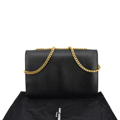 YVES SAINT LAURENT Kate Leather Shoulder Bag Black