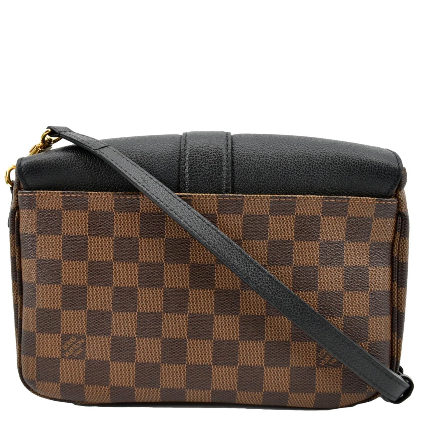 LOUIS VUITTON Clapton Damier Ebene Crossbody Bag Black