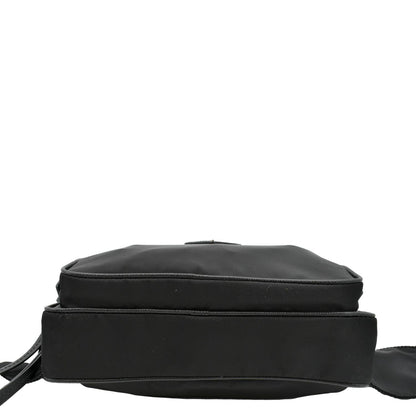 PRADA Re-Nylon Leather Belt Bag Black