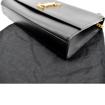 YVES SAINT LAURENT Kate Leather Shoulder Bag Black