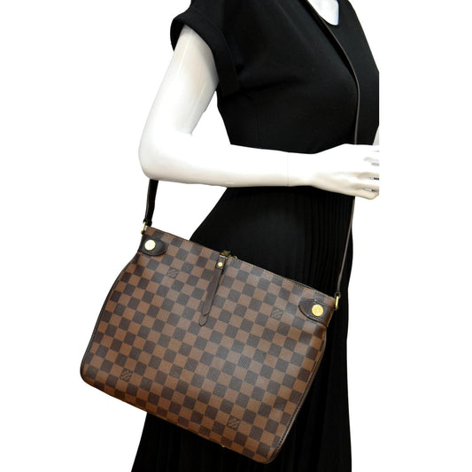 LOUIS VUITTON Duomo Damier Ebene Crossbody Bag Brown