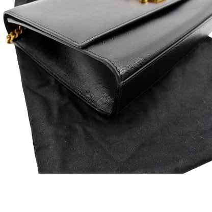 YVES SAINT LAURENT Kate Leather Shoulder Bag Black