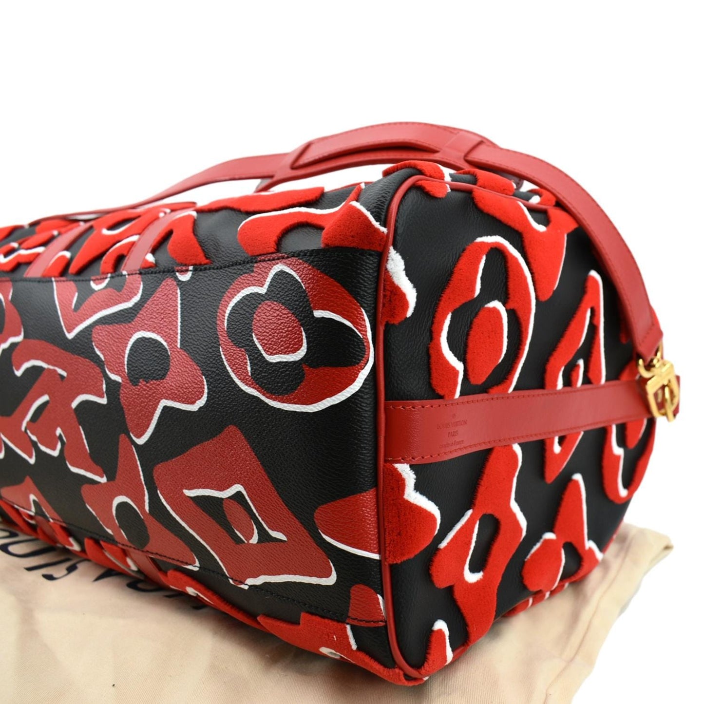 LOUIS VUITTON LVxUF Keepall Bandouliere 45 Tufted Monogram Satchel Bag Bicolor