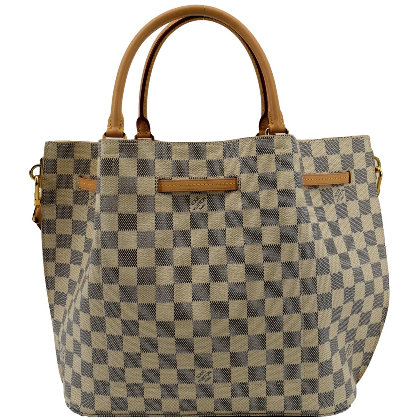 LOUIS VUITTON Girolata Damier Azur Shoulder Bag White