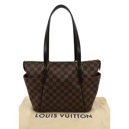 LOUIS VUITTON Totally PM Damier Ebene Shoulder Tote Bag Brown