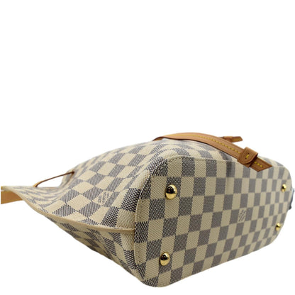 LOUIS VUITTON Girolata Damier Azur Shoulder Bag White
