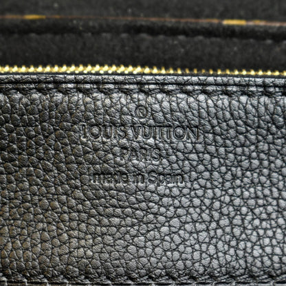 LOUIS VUITTON Pallas Chain Monogram Canvas Crossbody Bag Brown