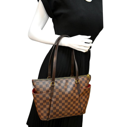 LOUIS VUITTON Totally PM Damier Ebene Shoulder Tote Bag Brown