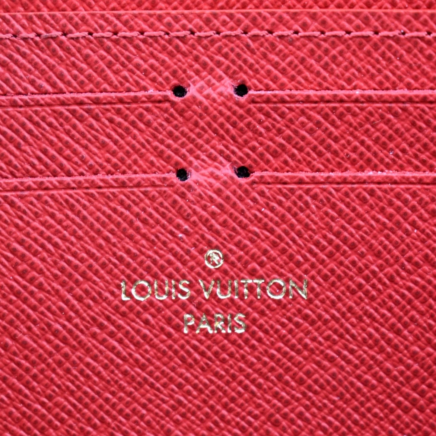 LOUIS VUITTON Clemence Damier Ebene Zippy Wallet Brown