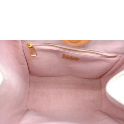 LOUIS VUITTON Propriano Damier Azur Tote Shoulder Bag White