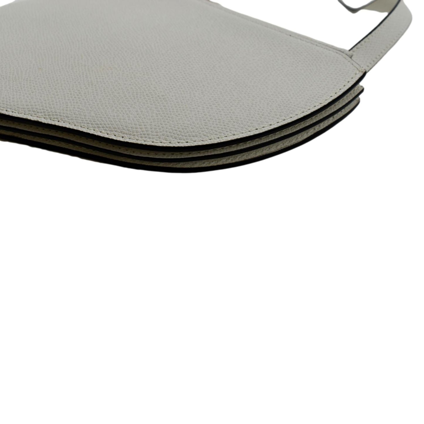 CHRISTIAN DIOR Women Dior Saddle Trio Leather Crossbody Pouch Bag White