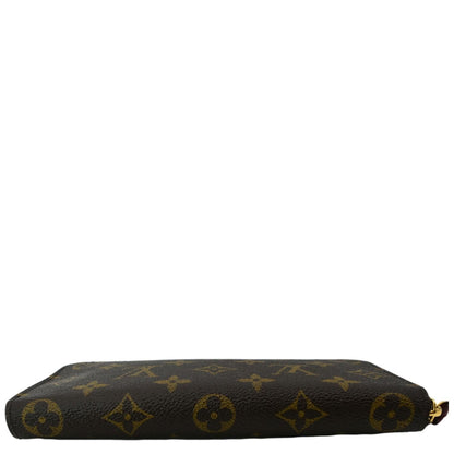 LOUIS VUITTON Clemence Monogram Canvas  Wallet Brown