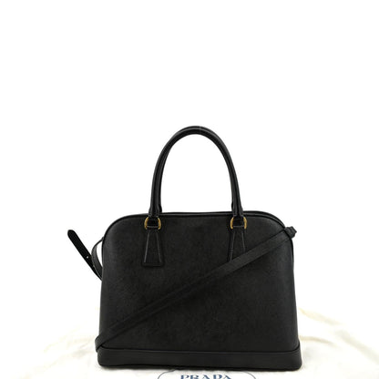 PRADA Lux Medium Promenade Saffiano Leather Shoulder Bag Black  - New Year Deals