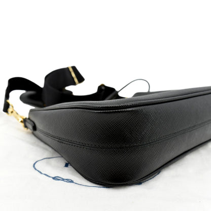 PRADA Re-Edition 2005 Saffiano Leather Shoulder Bag Black