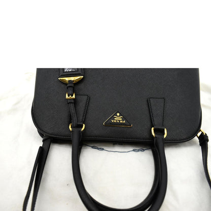 PRADA Lux Medium Promenade Saffiano Leather Shoulder Bag Black  - New Year Deals