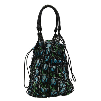 PRADA Rete Fabric Mesh Tote Bag Multicolor