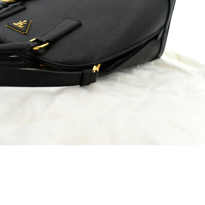 PRADA Lux Medium Promenade Saffiano Leather Shoulder Bag Black  - New Year Deals