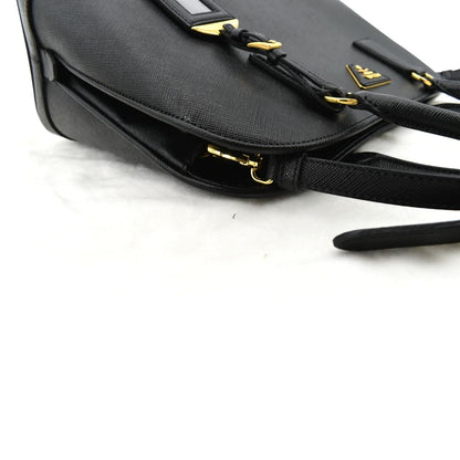 PRADA Lux Medium Promenade Saffiano Leather Shoulder Bag Black  - New Year Deals