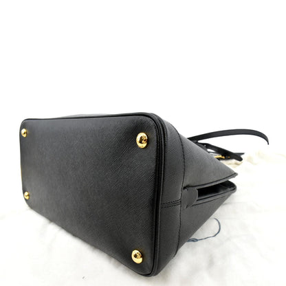 PRADA Lux Medium Promenade Saffiano Leather Shoulder Bag Black  - New Year Deals