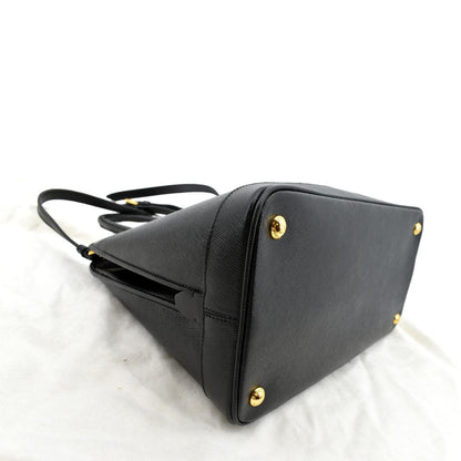 PRADA Lux Medium Promenade Saffiano Leather Shoulder Bag Black  - New Year Deals