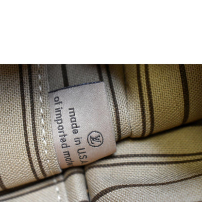LOUIS VUITTON Neverfull Monogram Canvas Pochette Wristlet Pouch Brown