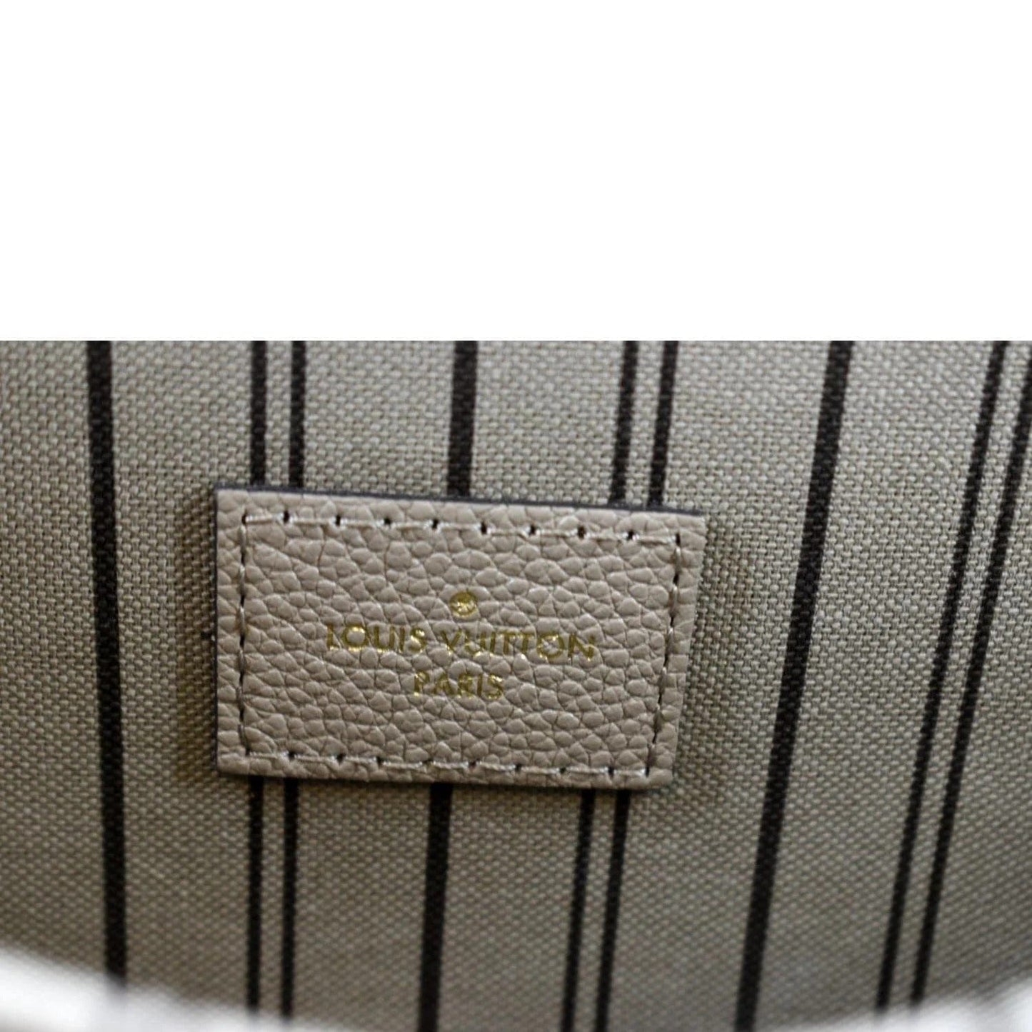 LOUIS VUITTON Metis Pochette Empreinte Leather Crossbody Bag Tourterelle