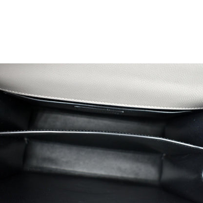 YVES SAINT LAURENT Cassandra Medium Calfskin Leather Shoulder Bag Fog