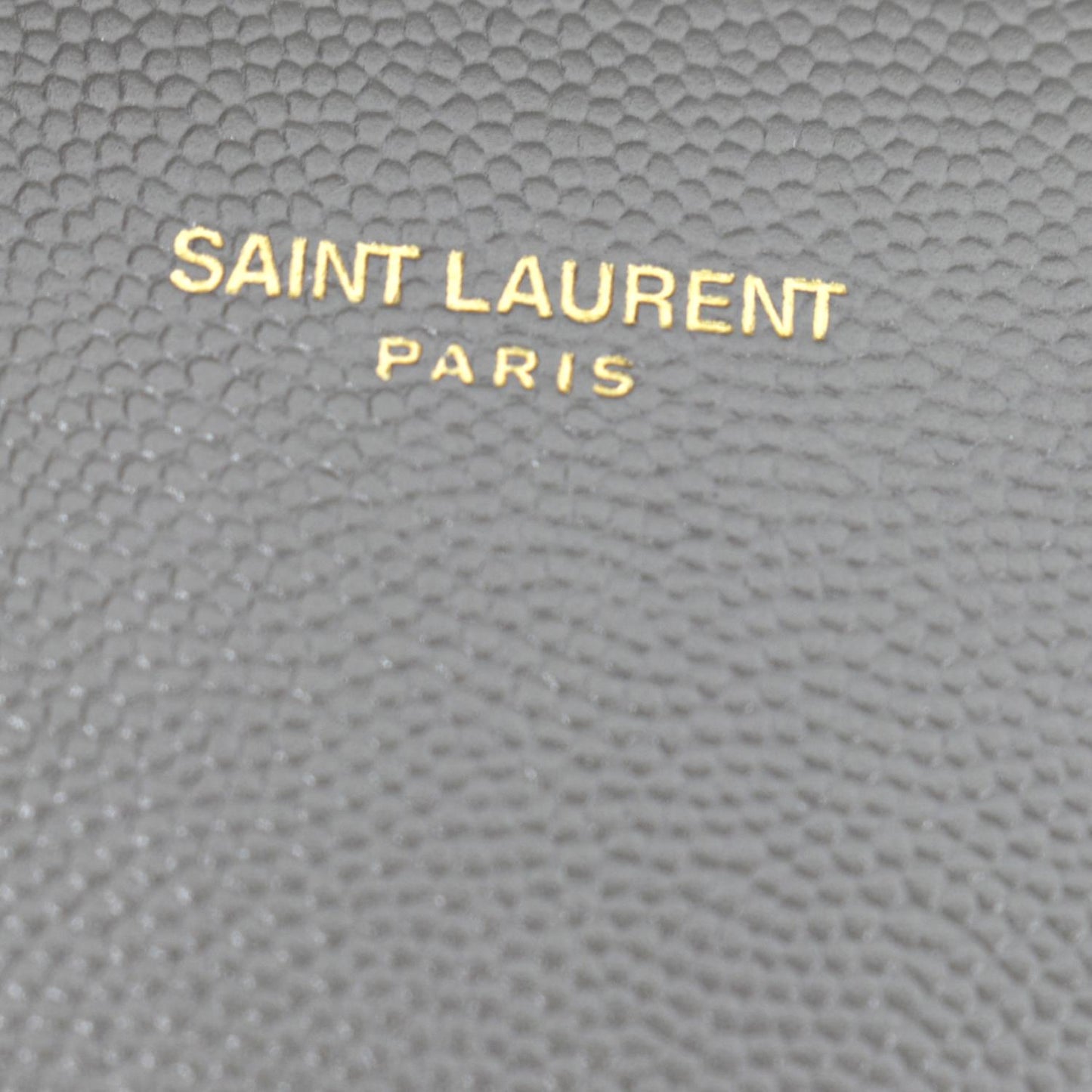 YVES SAINT LAURENT Cassandra Medium Calfskin Leather Shoulder Bag Fog