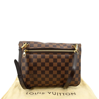 LOUIS VUITTON Hoxton GM Damier Ebene Crossbody Bag Brown
