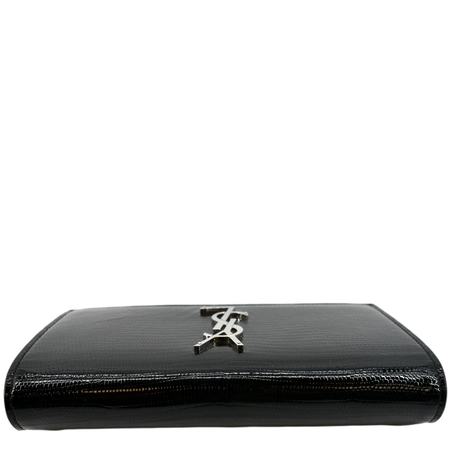Yves Saint Laurent Embossed Leather Wallet Black