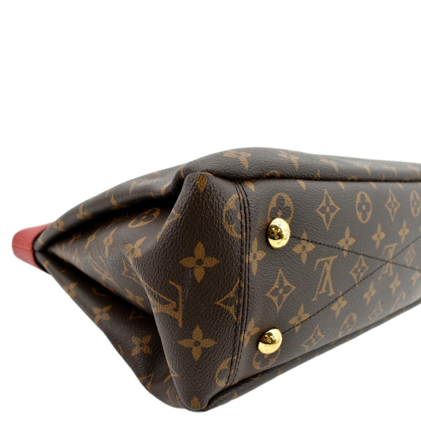 LOUIS VUITTON Pallas Shopper Chain Monogram Canvas Shoulder Bag Brown