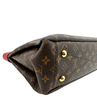 LOUIS VUITTON Pallas Shopper Chain Monogram Canvas Shoulder Bag Brown